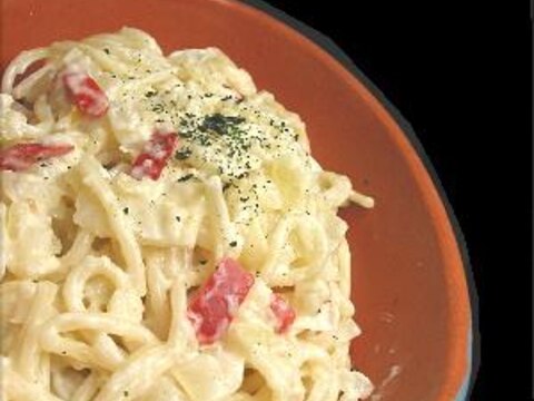 牛乳と粉チーズで【チーズクリームパスタ】